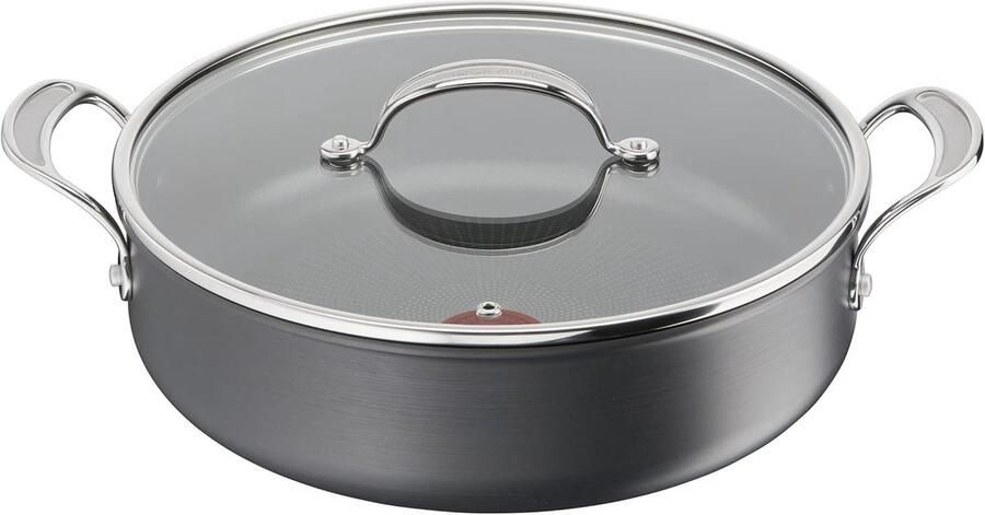 Ondiepe Pan Kookpan Veelzijdig Koken Thermo-Signal Technologie 30cm 5.4L Zwart