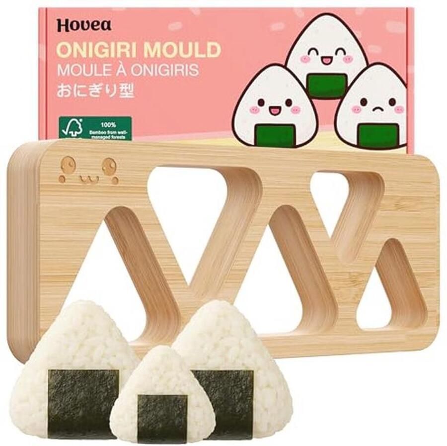 Onigiri Maker van Hout Maak Gemakkelijk Rijstballen Bamboe Sushi Maker Mini en Standaard Maten