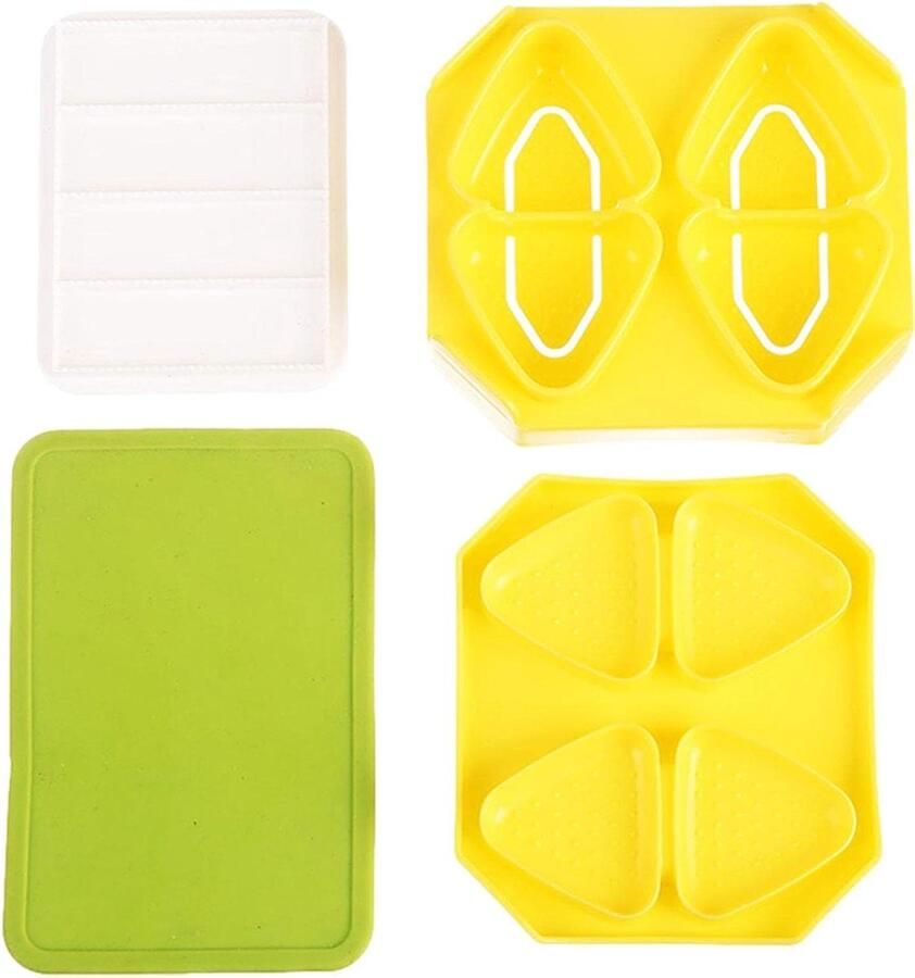 Onigiri Molds Rijstbal Vorm Sushi Maken Driehoekige Vorm 1 set Wit