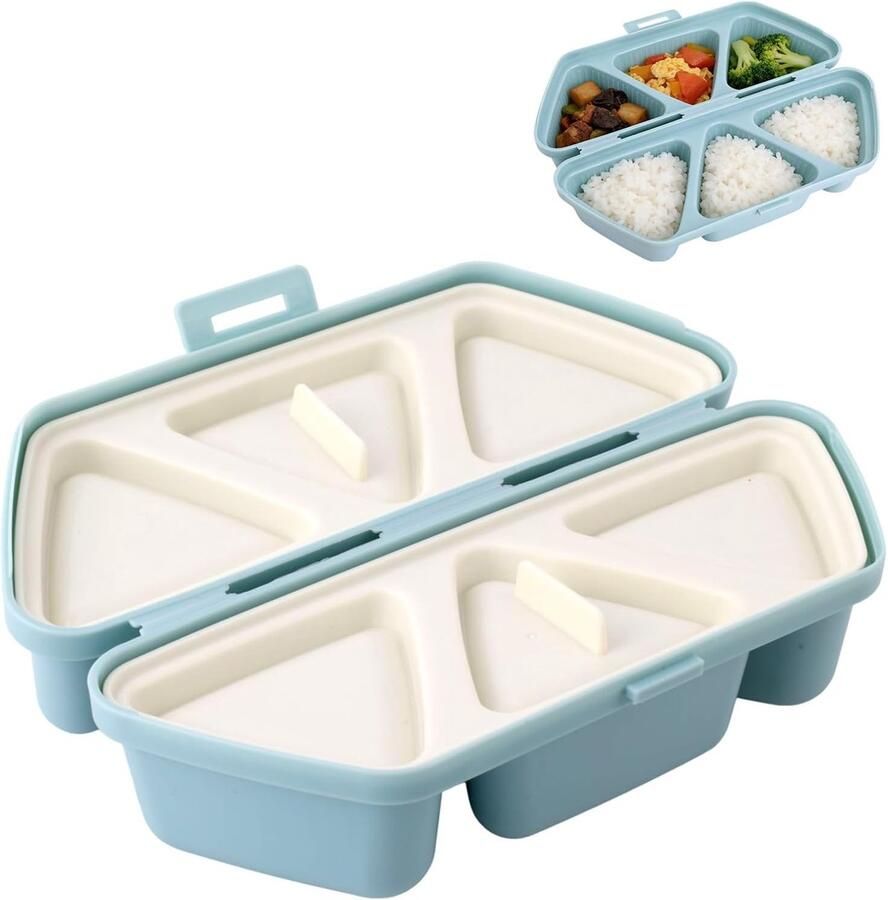 Onigiri Rijstbalvorm Sushi Maker Snelle Lunch Maken Compact en Draagbaar 20.5 x 7 x 5 cm