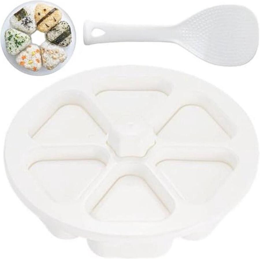 Onigiri vorm voor het maken van sushi en rijstballen met lepel