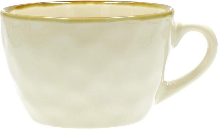Ontbijt Cup Koffie Mok Warme Dranken Vaatwasserbestendig 420 ml Gebroken Wit