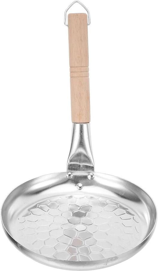 Ontbijt Koekenpan Eierpan Grill Snel Ontbijten Maken Antiaanbaklaag 20 cm Zilver