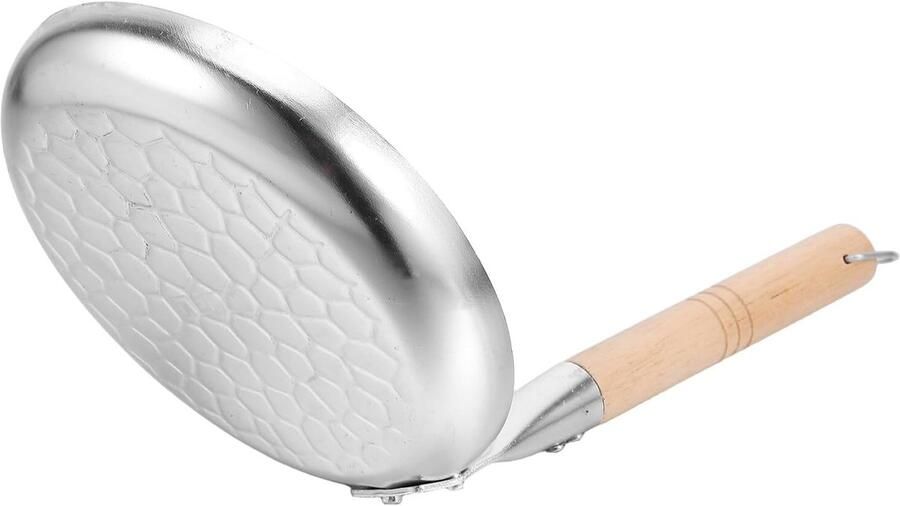 Grill Koekenpan Ontbijt Pan Gebakken Eieren Antiaanbaklaag 20 x 16 cm Zilver