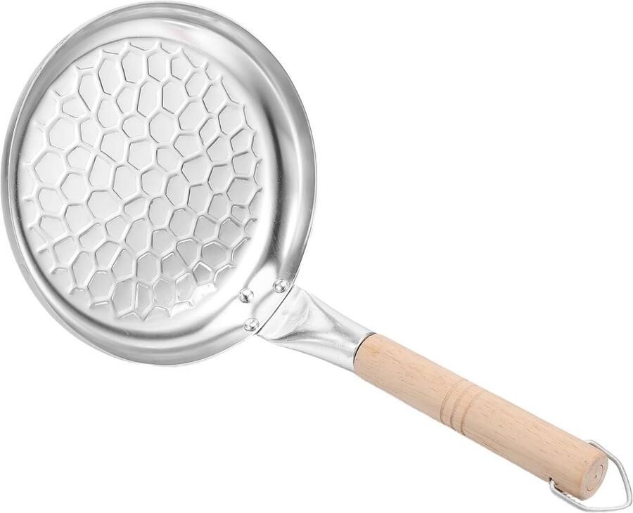 Ontbijt Koekenpan Gebakken Eierpan Snel Ontbijten Antiaanbaklaag 20 x 16 cm Zilver