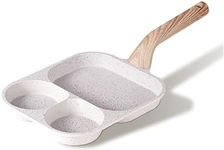 Ontbijt Sandwich Pan Koekenpan Omelet Pan Ontbijt Maken 3-in-1 Flip Ontwerp 41 x 19.2 cm Zwart
