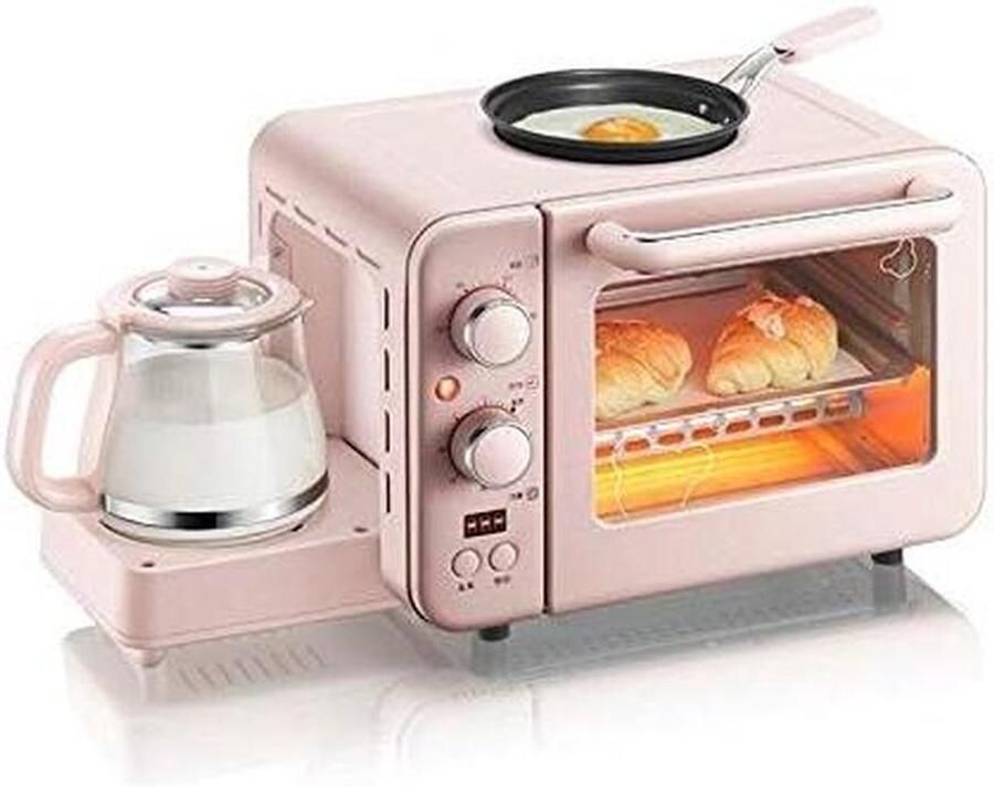 Ontbijtapparaat Keukenapparaat Multifunctioneel Snelle Maaltijden Mini Oven Koffiezetter 8L null