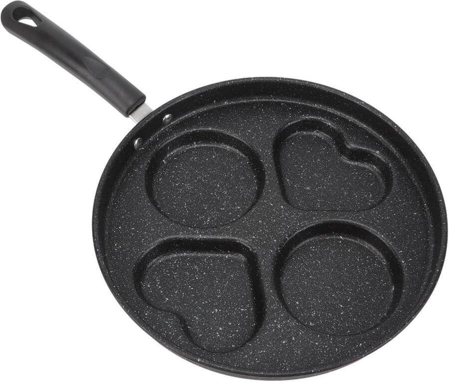 Ontbijtkoker Pan Pannenkoekenpan Ei Ontbijt Maken Olievrij Bakken N.v.t. Zwart