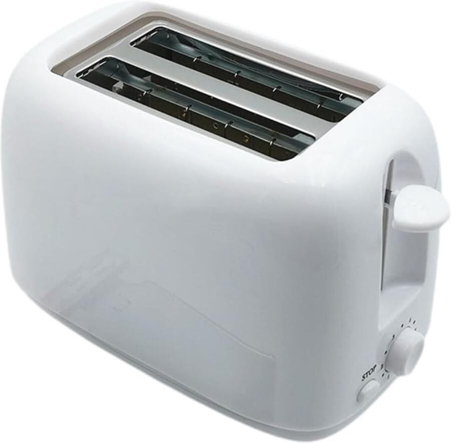Ontbijtmachine Broodrooster Keukenapparaat Warmhoud Snel Ontbijten Automatisch Gelijkmatig 27 x 15 x 18 cm Wit