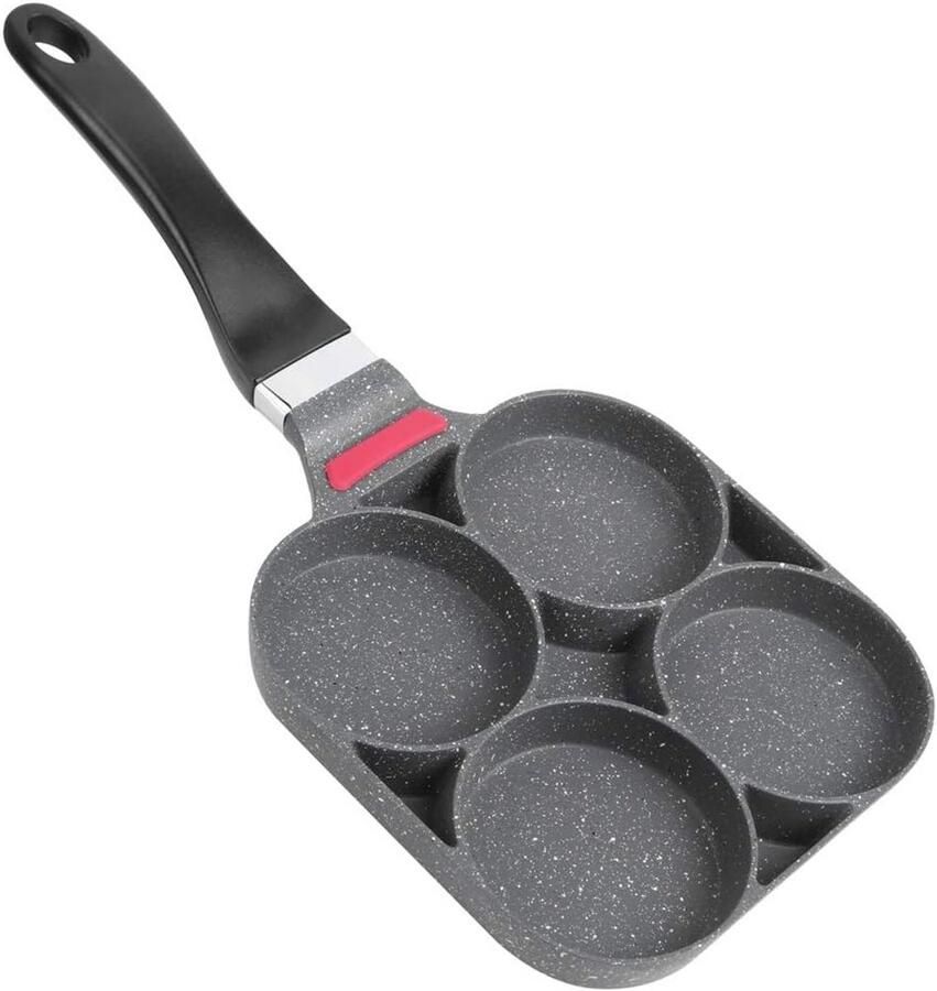 Ontbijtpan Koekenpan Eieren bakken Antiaanbaklaag 40 cm Zwart