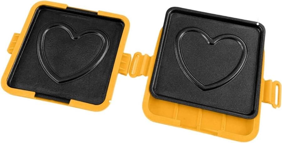 Magnetron Sandwich Maker Snack Pan Snelle Maaltijden Opvouwbaar Ontwerp 18 cm Breed Oranje