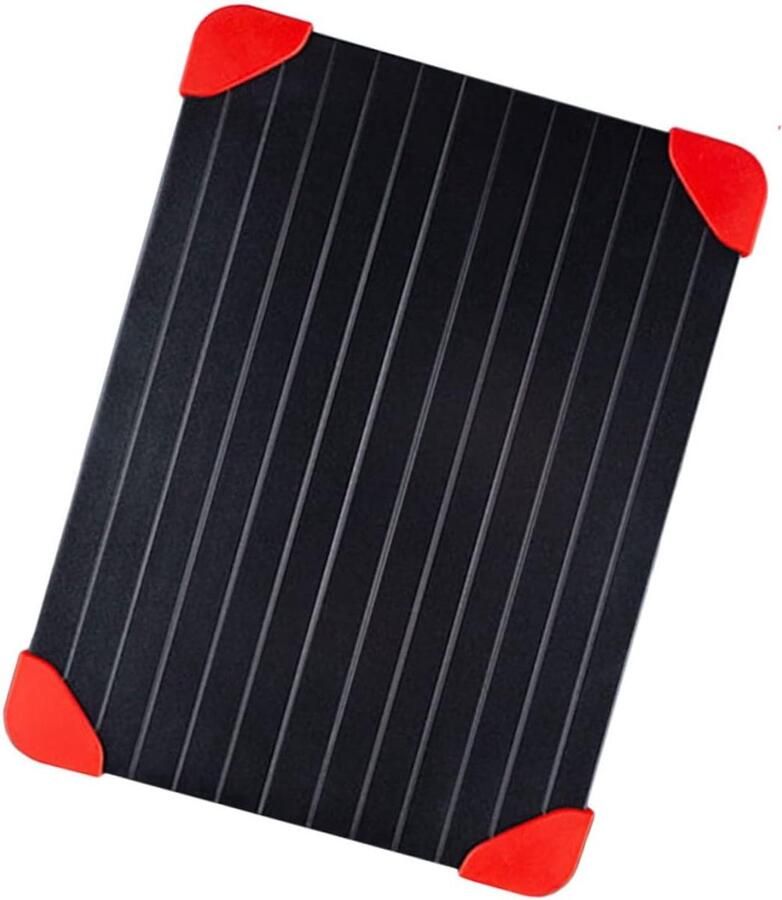 Ontdooiplaat Ontdooibak Snel Ontdooien Veilig Geleidend 23 x 16.5 cm Zwart