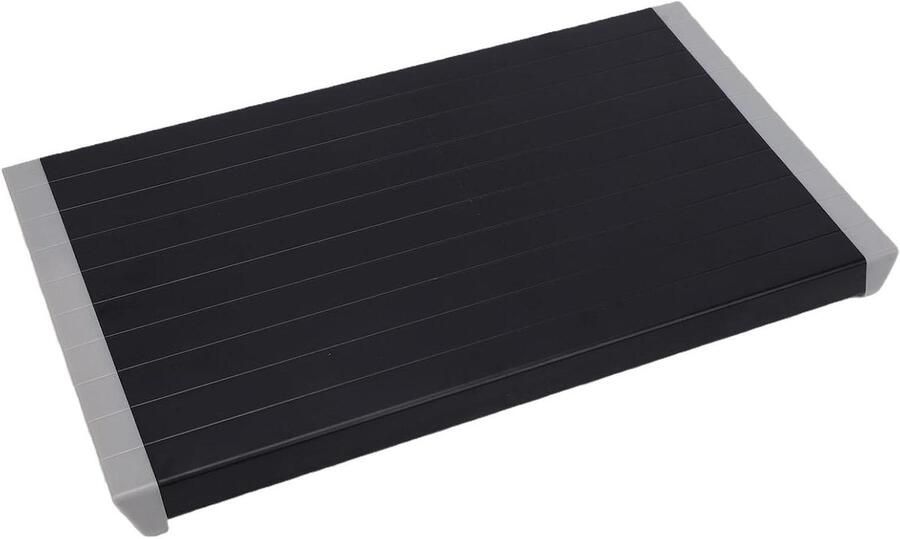 Ontdooiplaat voor Vlees Snel Ontdooien Voedselbereiding Behoudt Natuurlijke Smaak 36.5 x 22 cm Zilver