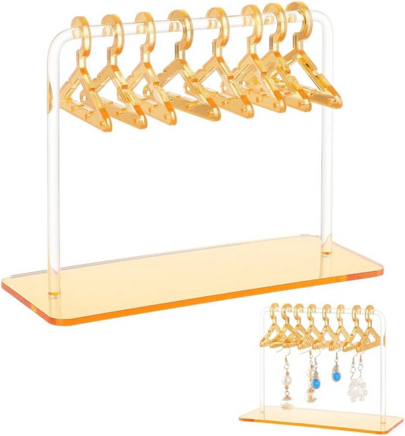 Oorbel Display Rack met 8 Mini Hangers Acryl Dangle Earring Stand Organizer voor Sieraden