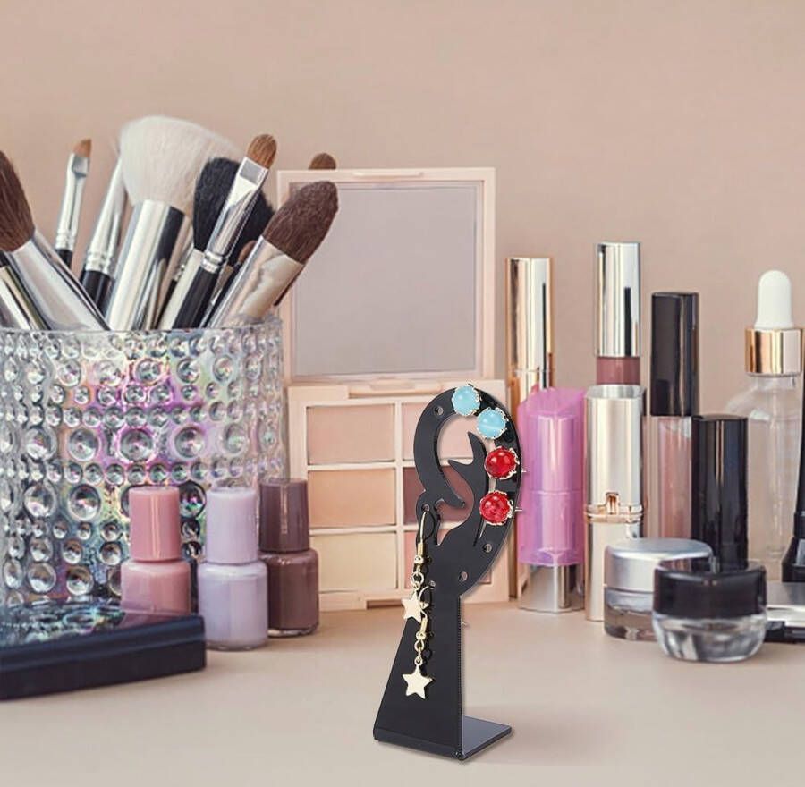 Oorvormige Oorbellen Display Stand Acryl Oor Clip Stud Organizer voor Collectie