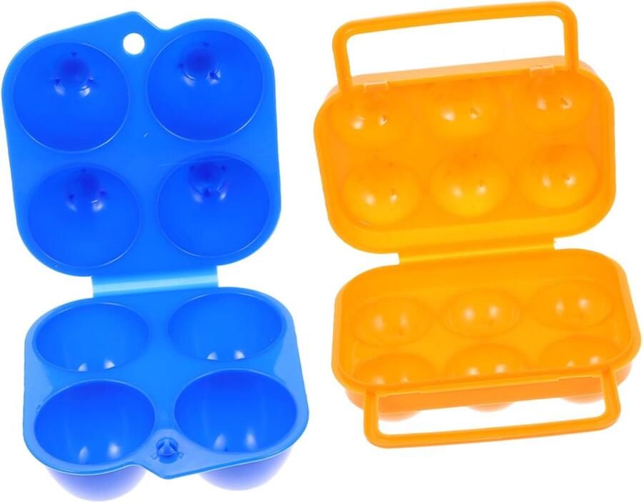 Opbergdoos Eieren Eierhouder Bak Outdoor Camping Verdikte Bescherming 12.3x11.5x7.3CM Willekeurige Kleur