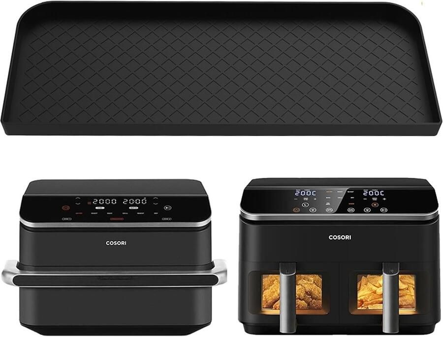 Opbergrek voor Friteuse 8.5L 10L Multifunctionele Siliconen Pad Stofdicht en Makkelijk te Reinigen Accessoires voor Airfryer