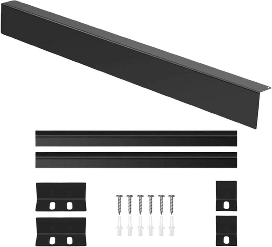 Openingsvuller Kookplaat Zijdelingse Vulplaat Oven Keuken Beschermen Naadloze Pasvorm Tot 76.2 cm Zwart