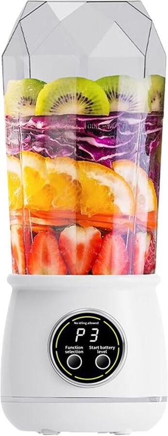Oplaadbare Blender 550 ml Lekdichte Draadloze Krachtige Smoothiemaker Mini Reis Sapcentrifuge Shake Blender Voor Groenten Reizen Sportschool Thuis Kantoor En Kamperen