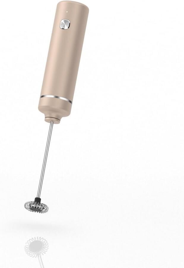 Oplaadbare Elektrische Melkopschuimer RVS Krachtige Handheld Drankmixer voor Koffie en Meer