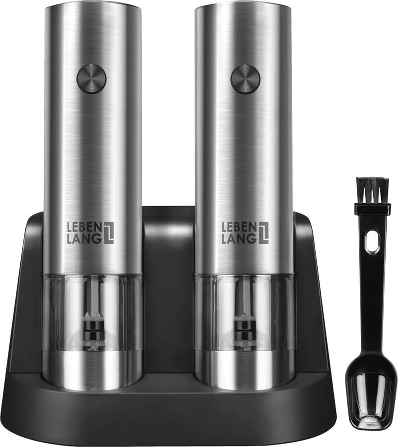 Oplaadbare Elektrische Zout- en Pepermolen met Accessoires Peper en Zoutmolen voor Grof Zout