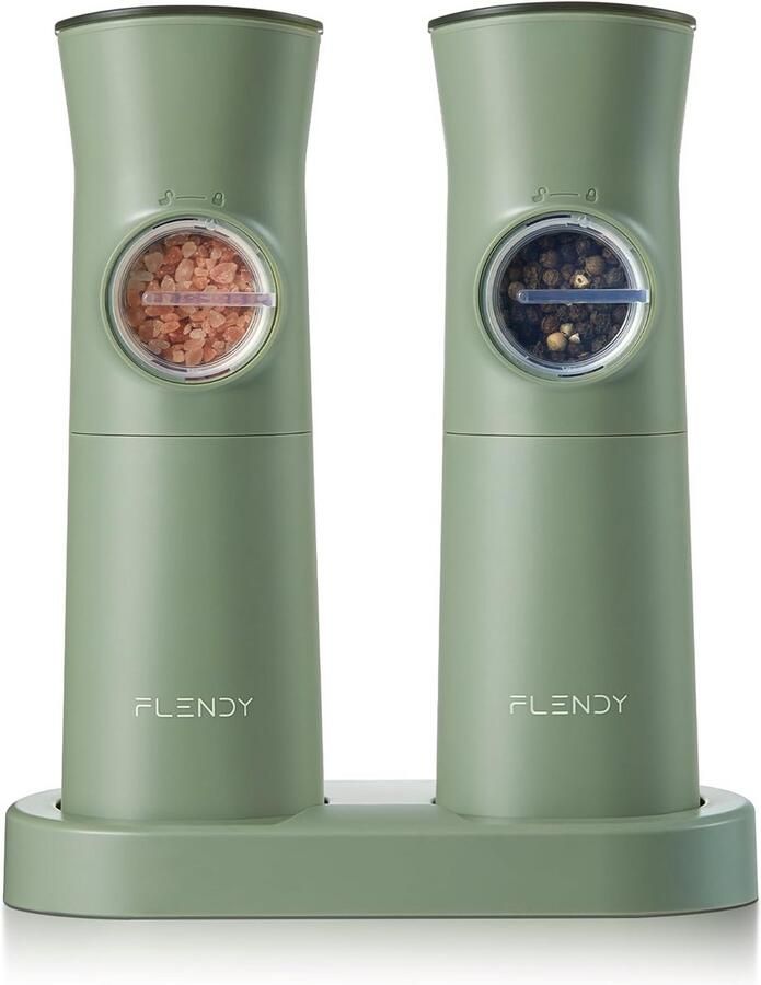 Oplaadbare Elektrische Zout- en Pepermolen Set met USB-C en Zwaartekracht Sensor