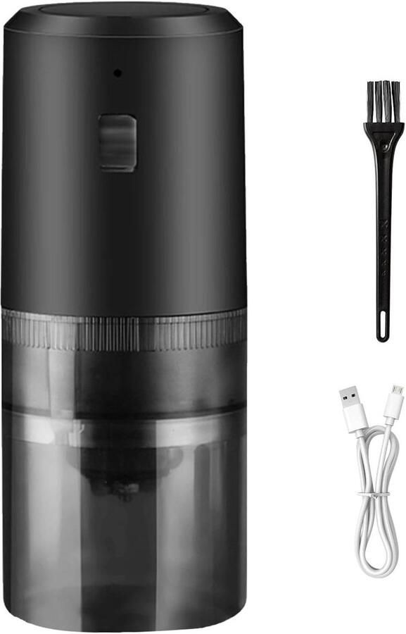 Oplaadbare Koffiemolen Elektrische Molen Verse Koffie Maken Opladen Tijdens Gebruik 25g Capaciteit Zwart