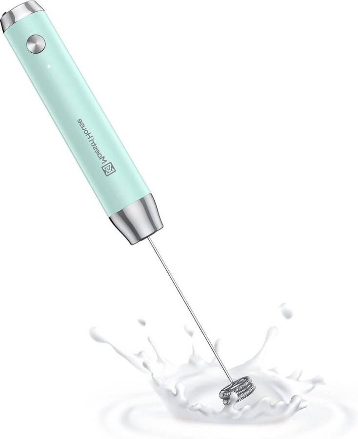 Oplaadbare melkopschuimer handheld elektrische schuimmaker waterdichte afneembare roestvrijstalen garde drankmixer schuimer voor latten cappuccino draagbare optie