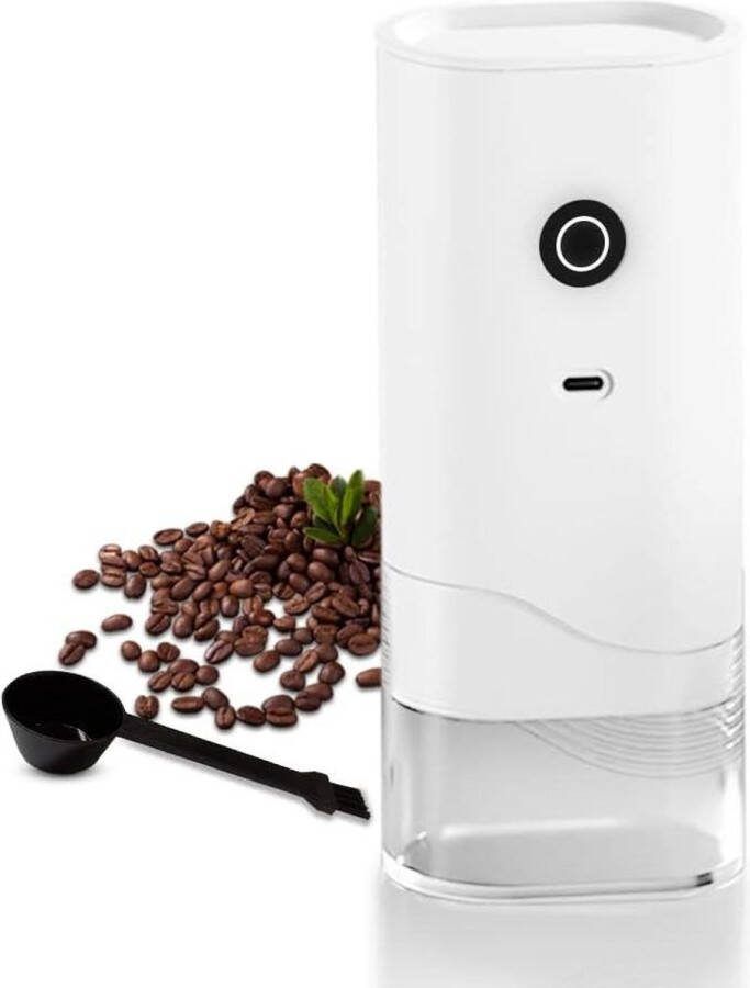 Oplaadbare USB-koffiemolen met draagbaar elektrisch ontwerp 25 g koffiebonencapaciteit braammolen met multi-maalgraad-instelling voor espresso-drip-pour-over-French-Press