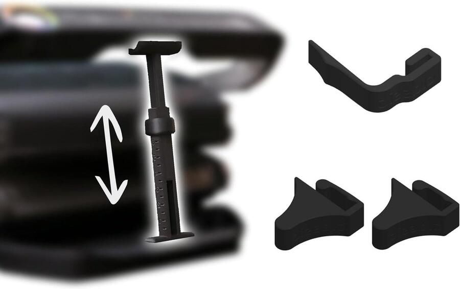 OptiGrill Afstandhouder Grillhulp Vergrendelclip Gelijkmatig Grillen Verstelbare Spanwijdte 12-26 cm Zwart
