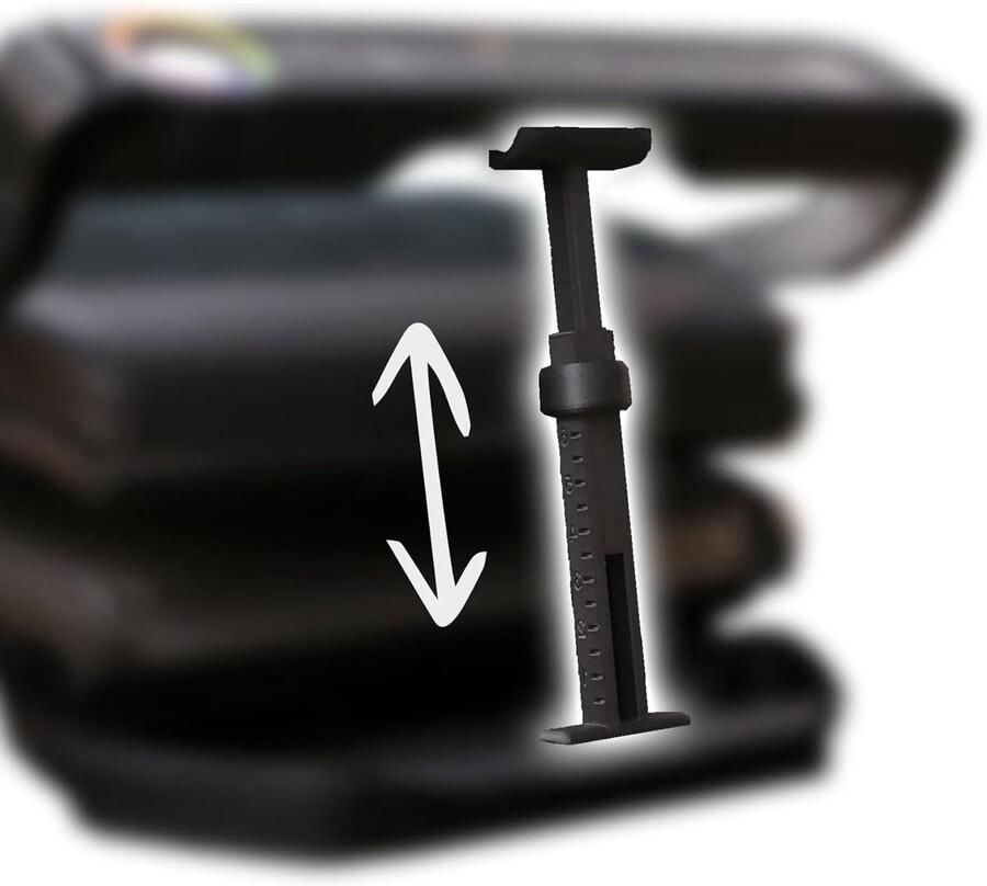 Optigrill Spacer Grill Afstandhouder Gelijkmatig Grillen Verstelbare Breedte 12-26 cm Zwart
