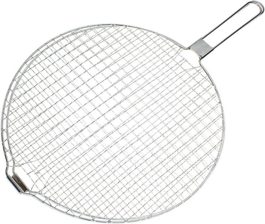 Opvouwbaar Grillrek Rooster Oven Brood Knapperig Maken Premium Kwaliteit 280mm Diameter Zilver