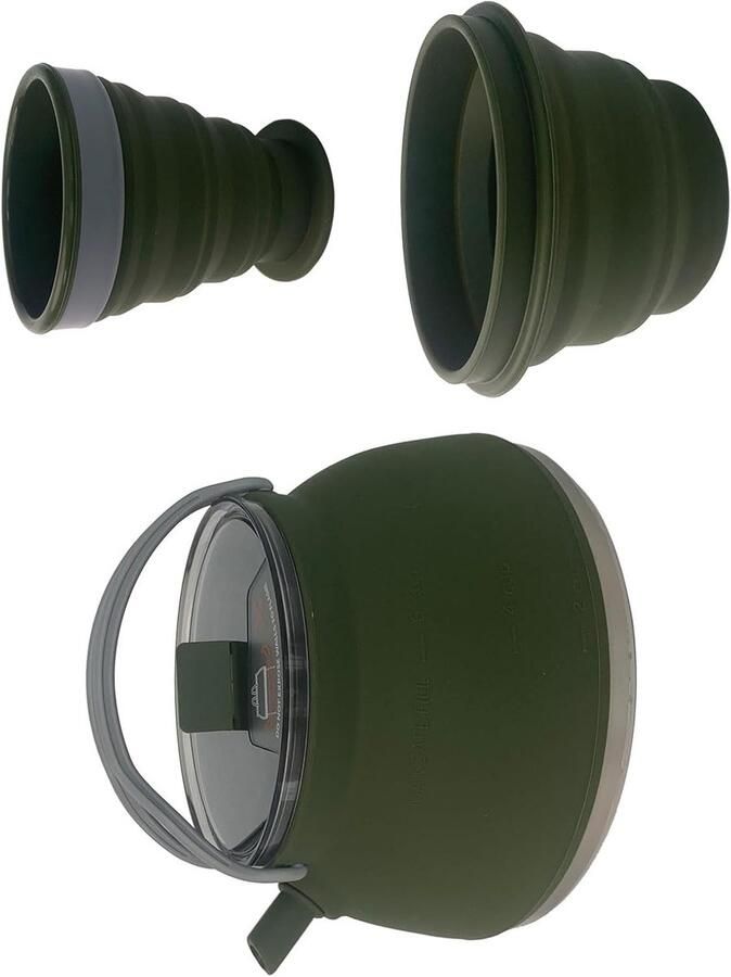 Opvouwbaar Koffiezetapparaat Draagbare Cafetière Outdoor Koffie Maken Compact Opvouwbaar Ontwerp Lichtgewicht Groen