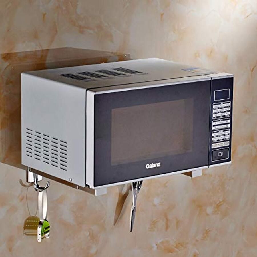 Opvouwbaar RVS Magnetron Oven Rack met Haken