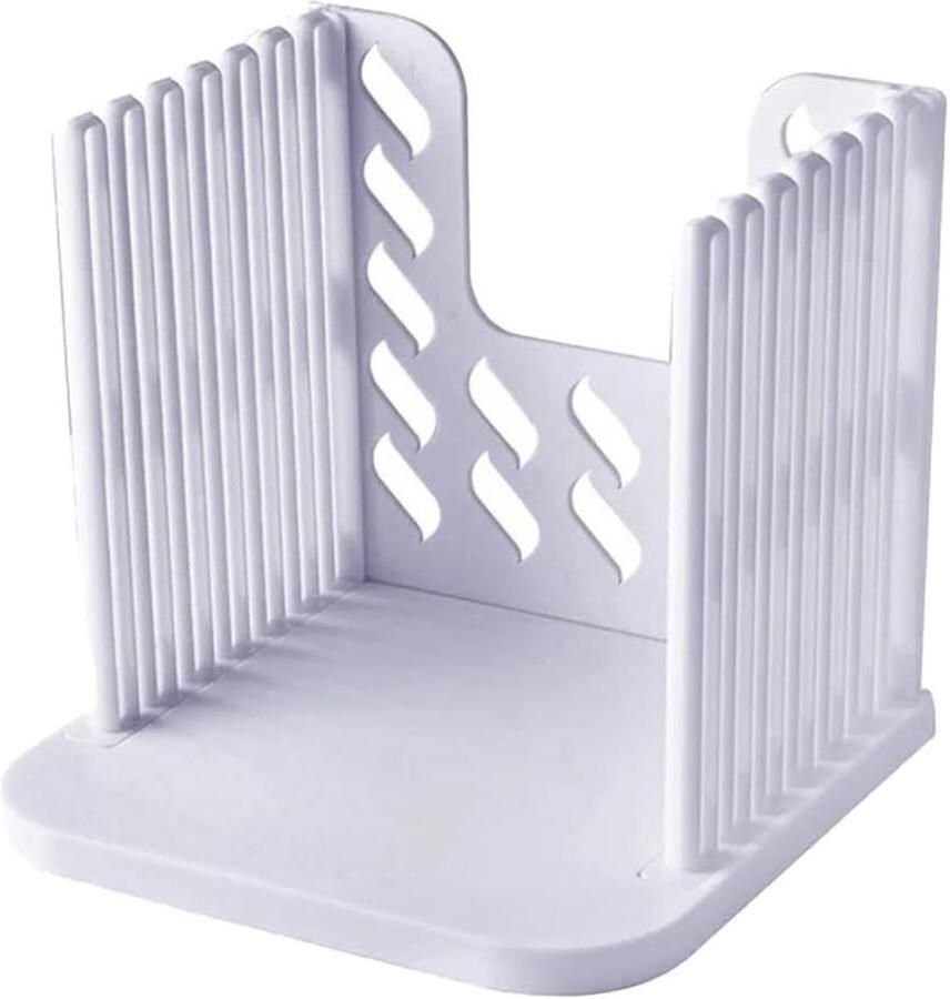 Opvouwbare Brood Snijmachine Brood Snijhulp Zelf Brood Snijden Verstelbare Snijgids 16x15x14.5cm Wit