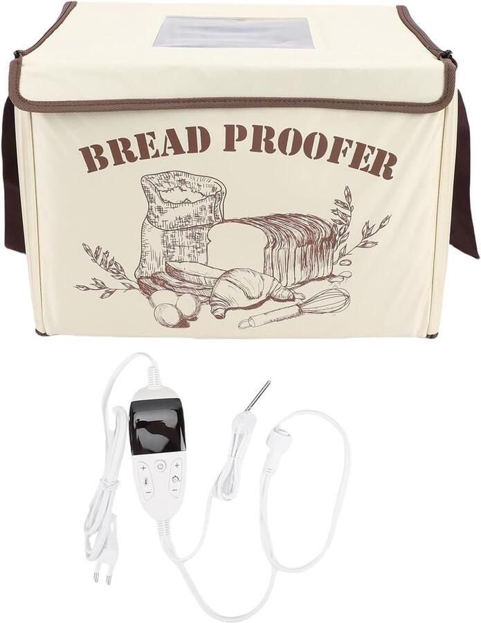 Opvouwbare Broodrijskast Deeg Fermentatie Box Thuis Bakken 3-zijdige Verwarming 39.9 x 30 x 30 cm