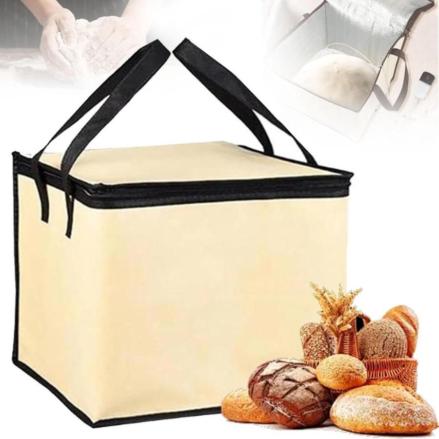 Opvouwbare Broodrijskast Deeg Fermentatiebox Brood Bakken Temperatuurregeling 50L Wit