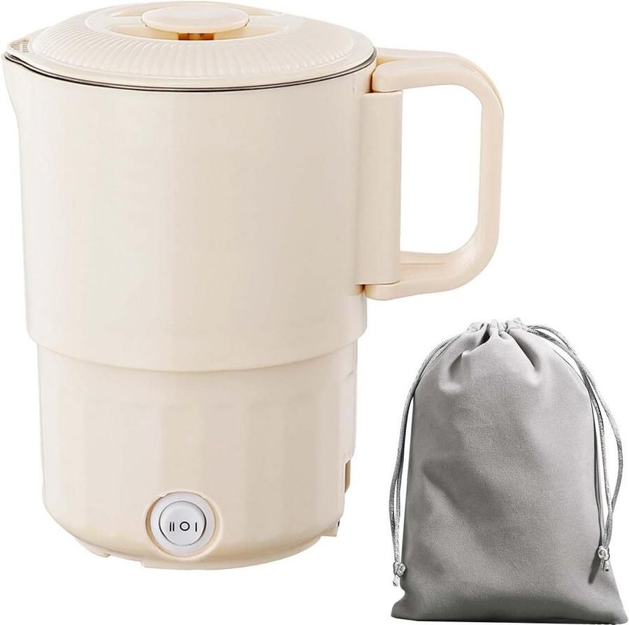 Opvouwbare Compacte Elektrische Reis Waterkoker 1.2L Wit