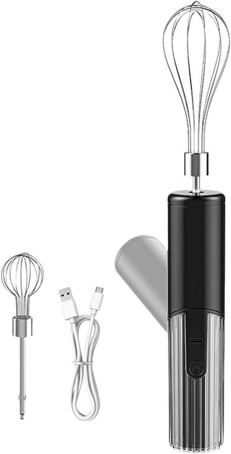Opvouwbare Elektrische Mixer Draagbare Keukenmixer Beslag Mengen 3 Snelheden 19.5 cm Zwart