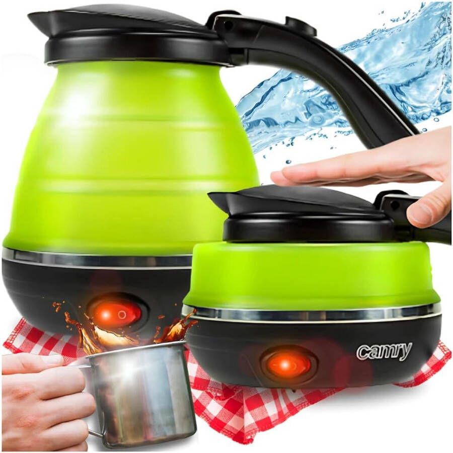 Opvouwbare Elektrische Waterkoker 0 5L Ideaal voor Reizen en Toerisme