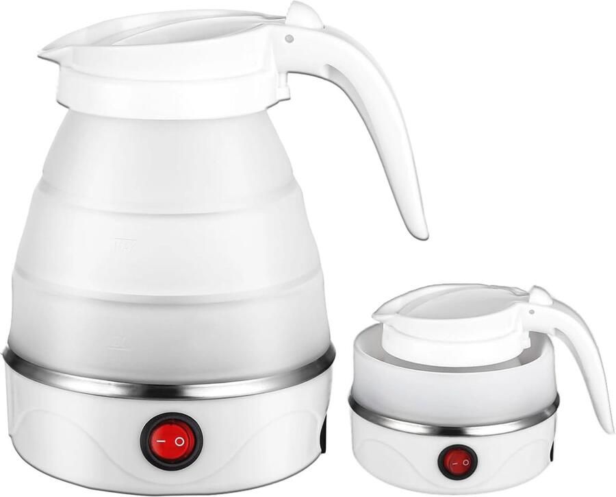 Opvouwbare elektrische waterkoker 0 6 L Draagbaar en multifunctioneel voor reizen en kamperen