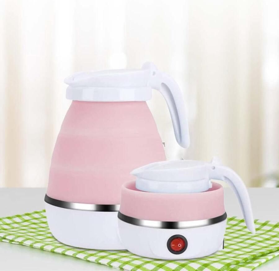 Opvouwbare Elektrische Waterkoker 0 6L Ideaal voor Reizen en Camping