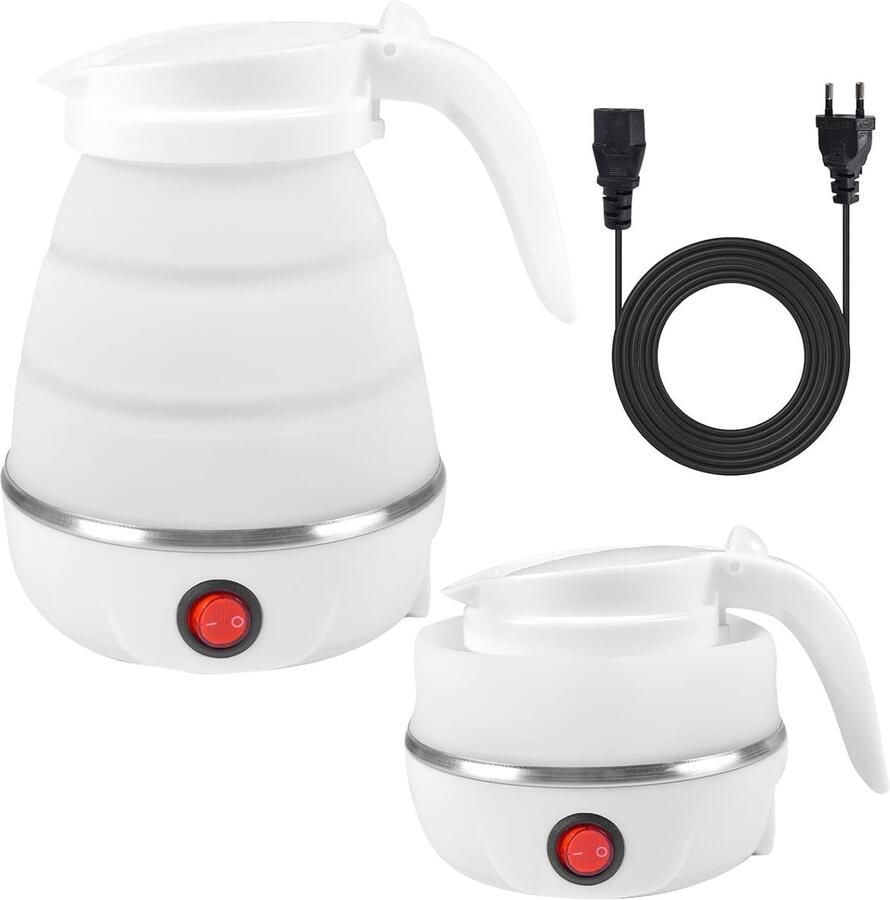 Opvouwbare Elektrische Waterkoker 600 ml Mini Waterkoker voor Kamperen en Reizen
