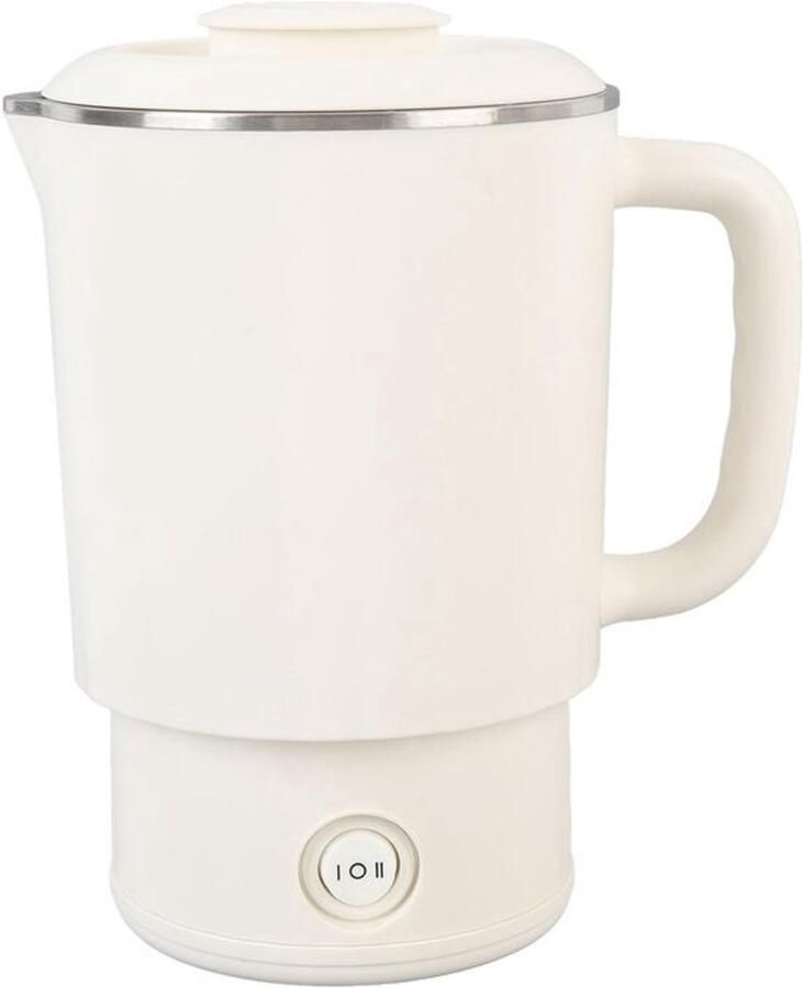 Opvouwbare Elektrische Waterkoker 600 W Power Portable Electric Vatles 600 Ml Capaciteit Vaste Kokende Reiswaterketel voor Kamperen (EU -plug 220V)