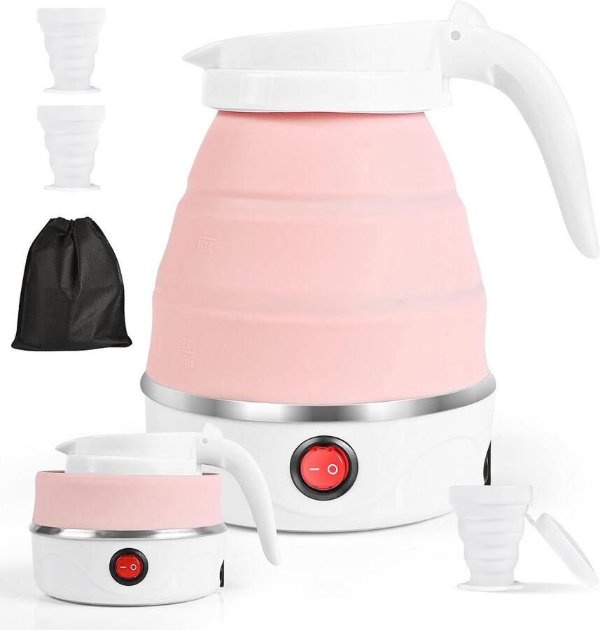 Opvouwbare Elektrische Waterkoker voor Camping en Reis 0 6 Liter Draagbare Waterkoker