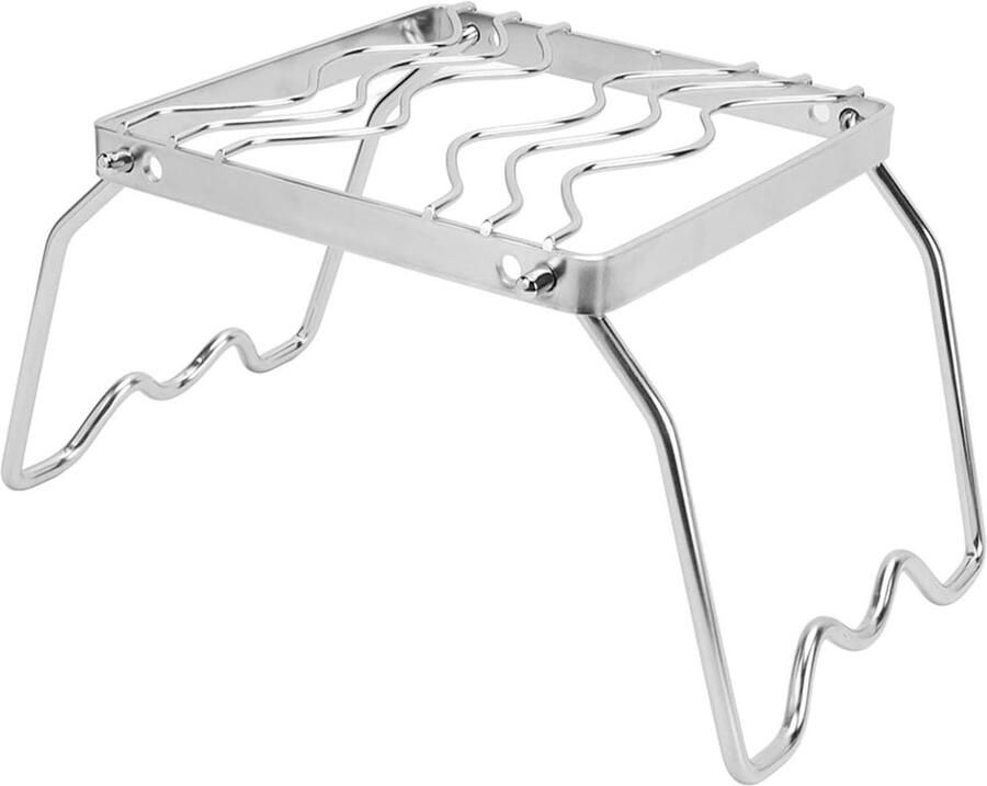 Opvouwbare Grill Buiten Koken Kamperen Barbecue Roestvrij Staal 19 x 17 x 4 cm