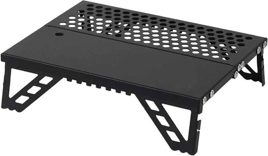 Opvouwbare Grill Compact Kookrek Buiten Koken Lichtgewicht Ontwerp 26 x 20 cm Zwart