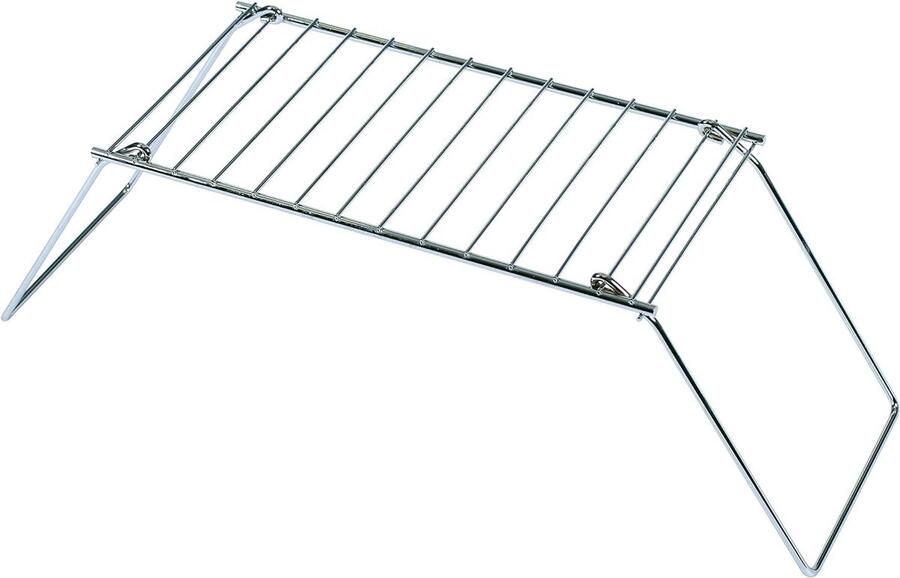 Opvouwbare Grill Pack Grill Kamperen Buiten Koken Plat Opvouwbaar 32 x 16 cm Zilverkleurig