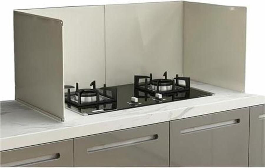 Opvouwbare Kookplaat Spatscherm Oliedicht Scherm Vetvanger Keuken Schoonhouden Opvouwbaar Roestvrij Staal 40 cm x 90 cm