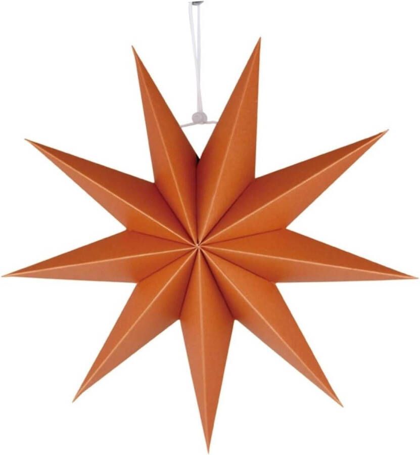 Opvouwbare papieren lantaarns met sterren Oranje sterrenslinger voor buitenverlichting